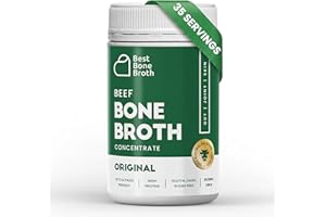 Grass-Fed Beef Bone Broth & Stock Concentrate | Full of Protein & Collagen | 35 Servings / 2.25 Gallons | Just Add Water | Ke