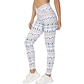 THE GYM PEOPLE Womens' V Cross Waist Yoga Leggings with High Waisted Tummy Control