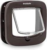 PetSafe Manual-Locking Cat Flap 4-Way Energy Efficient Brown