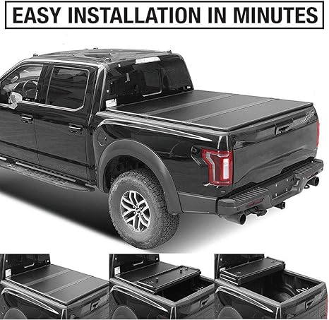 Mago 6 8 Foot Tonneau Cover Raptor Ford F 150 Tri Fold Hard Black Aluminum Truck Cover Prevent Rain And Dust Protection 170cm 211cm Amazon Co Uk Sports Outdoors