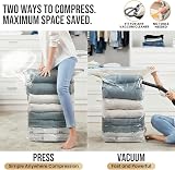 TAILI Extra Large Vacuum Storage Bags, 4 Jumbo Reusable Cube Bags view 9