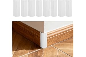 8pcs Baseboard Corner Guards, Self Adhesive Safety Corner Protectors Thickened Baby Proofing Rubber Silicone Edge Guard Bumpe