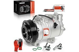 A-Premium Air Conditioner AC Compressor with Clutch Compatible with Nissan Rogue 2008-2013, Rogue Select 2014-2015, L4 2.5L, w/One Plug