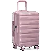 Traveler's Choice Edinburgh II Hardside Spinner Luggage, TSA Lock, Pink, 21" Carry-on