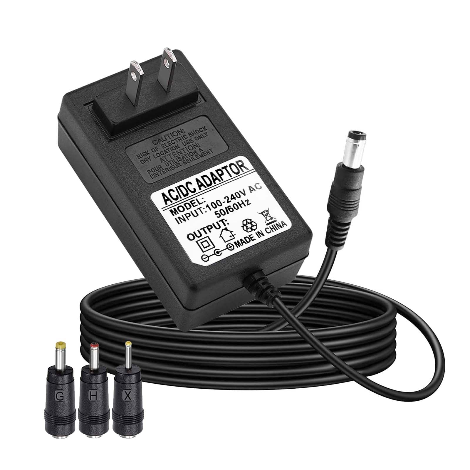 Photo 1 of 15V 2A Power Supply AC Adapter Charger Input 100V-240V, Output DC 15Volt 2 Amp 30 Watt 15V Power Cord AC to DC15Volt 3.5/1.35mm 4.0/1.7mm 4.8/1.7mm Regulated Power Adapter Extra Long 6 FT