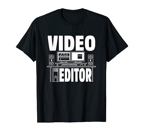 Video Editing Editor Gift T-Shirt in Bahrain Whizz T-Shirts