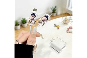 2pcs Acrylic Cute Baby Monkey Cable Protector, Type-C Compatible, Anti-Break Data Cable Cover, Beautiful and Durable Charging