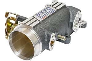 BBK Performance BBK 1780 78mm Throttle Intake - High Flow Power Plus Series for Ford Mustang GT 4.6L 2V - Charcoal Finish