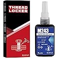 Threadlocker Blue 243 - Removable Thread Locker, Medium Strength Thread Locking Sealants 50ml for Bolts, Nuts Lock Tight, Anaerobic Screw Glue to Prevent Loosening & Corrosion(M243)