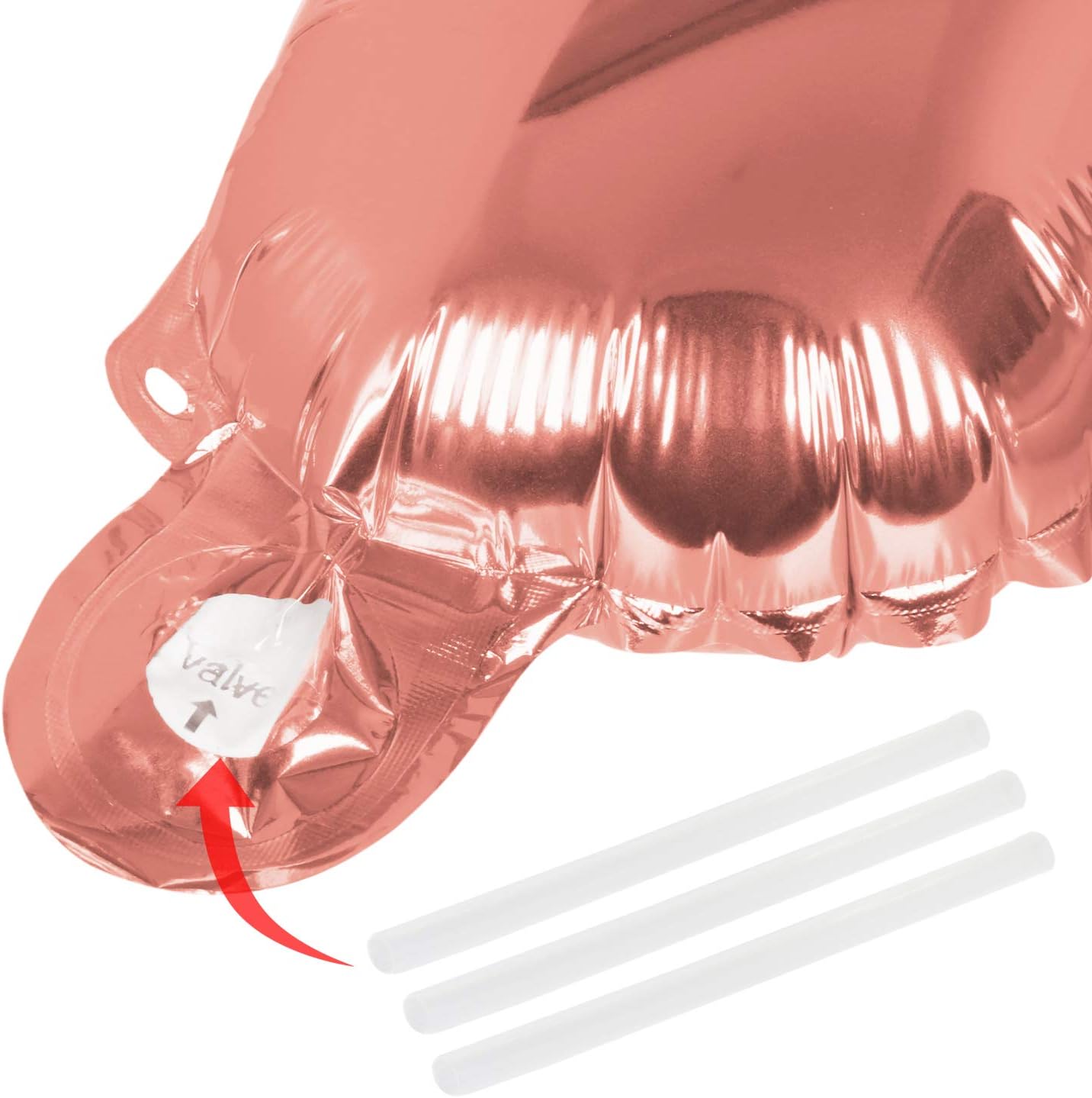 TRIXES Happy Anniversary Balloons, Rose Gold Foil Letters, 16 Inch Large Size - Image 5
