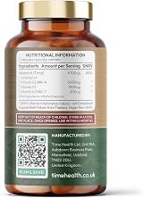 Time Health Vitamin K Complex 6700ug 60 Caps Triple Mix K1 K2 Vegan UK Made view 2