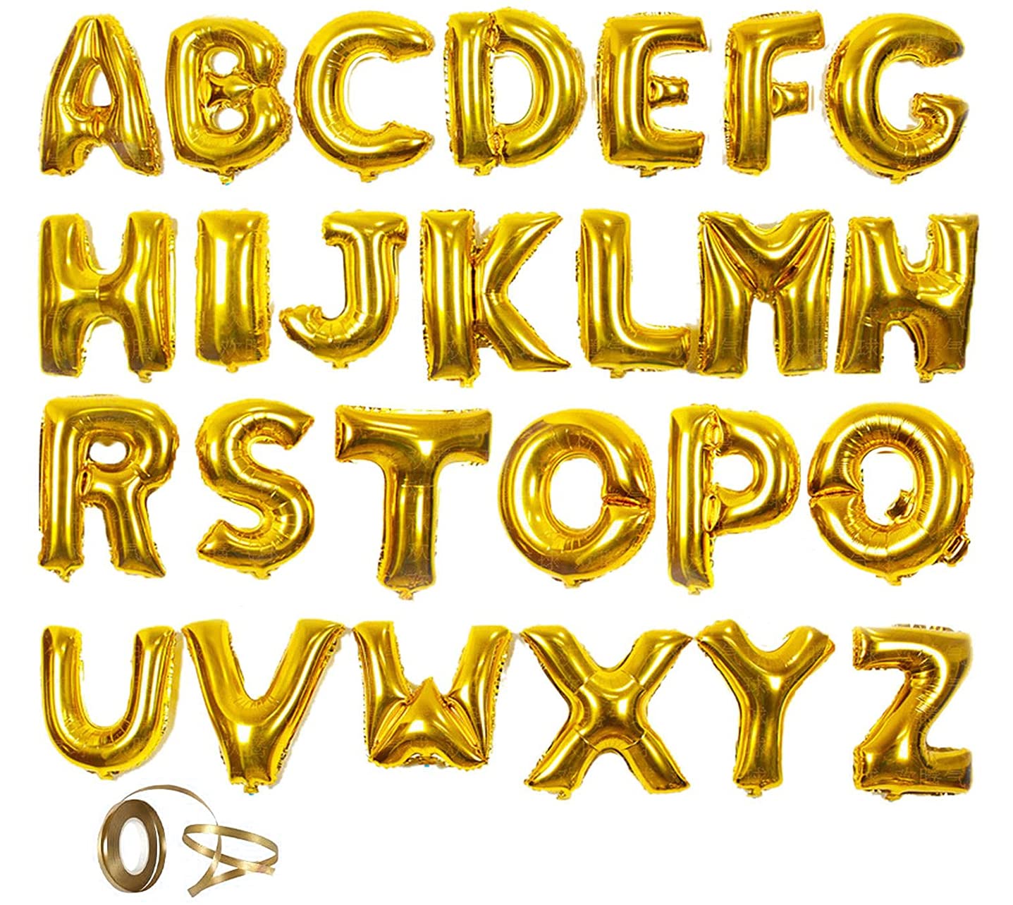 lala Pink 26 Balloon Letters in Gold,16 inch Aluminiumfolie Balloons for Anniversary Birthday Christmas Wedding New Year Banquet Decoration,Gold
