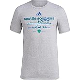 Adidas Mens Seattle Sounders Fc Vintage World Pre-Game Short Sleeve T-Shirt