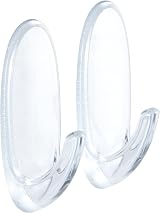 Command Medium Hook Pack of 2 with 4 Strips Transparent Damage Free 900 g view 2