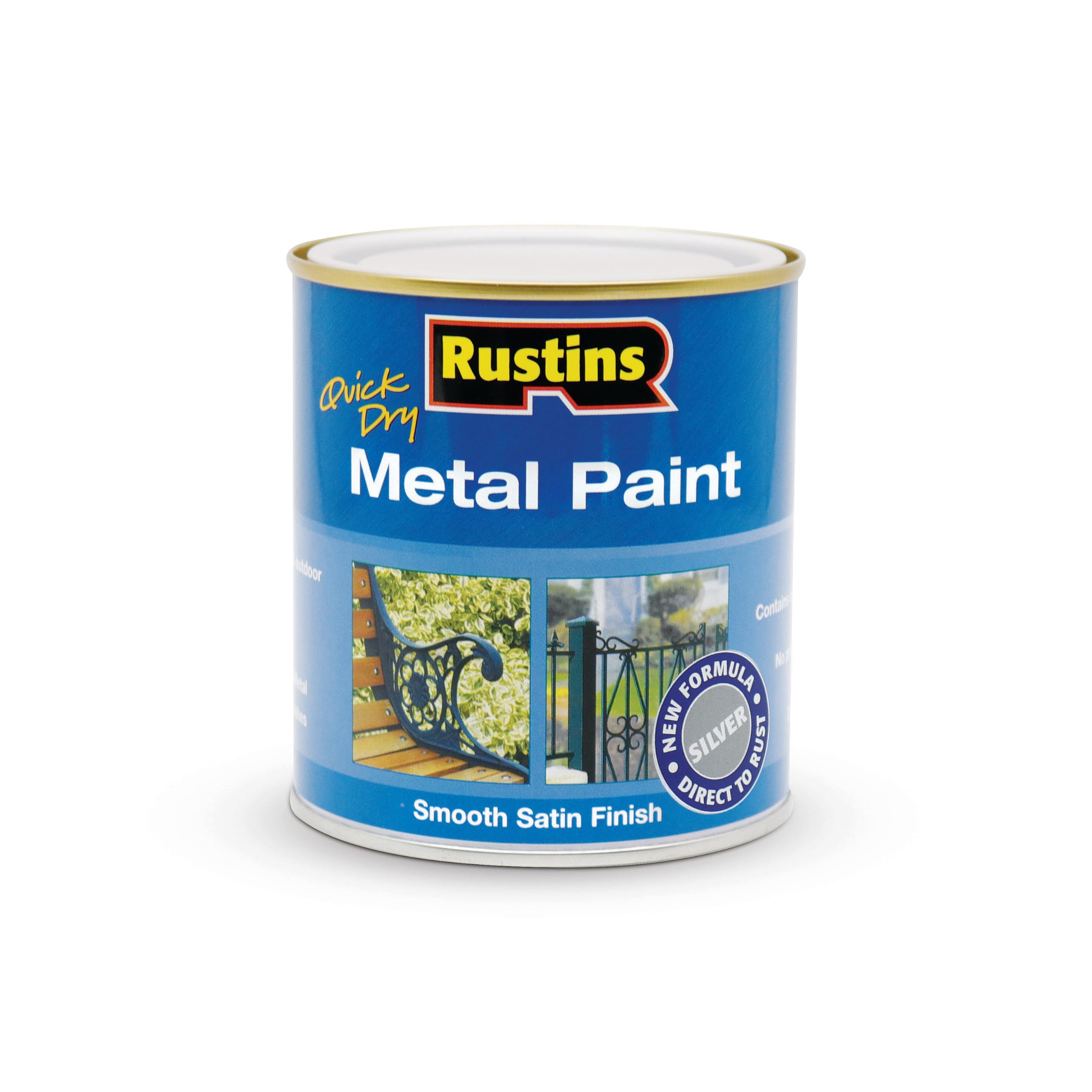 RUSTINS MPSR500 500ml Metal Paint - Silver