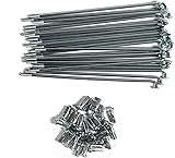 24Pcs 13G Bike Spokes MTB Steel Spokes Universal