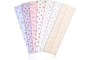 DiyJibb Headbands for Women, Stretchy Non Slip Soft Cotton Cloth Hair Bands for Sports, Workout, Yoga and Running, 7pcs