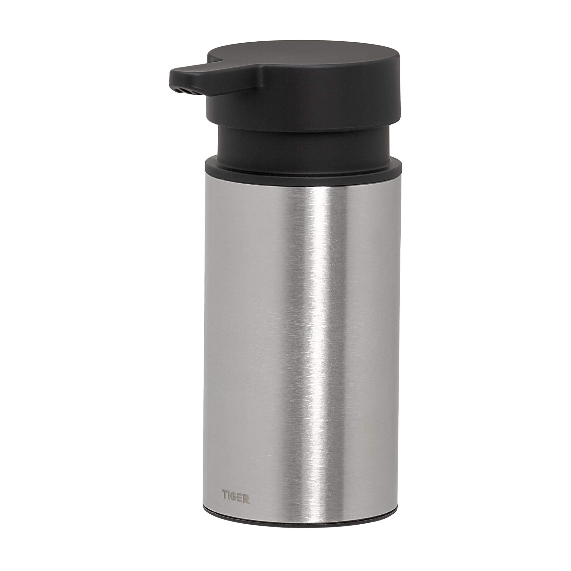 Tiger Dock Soap Dispenser, Stainless Steel Brushed, 5.5 x 13 x 8 cm
