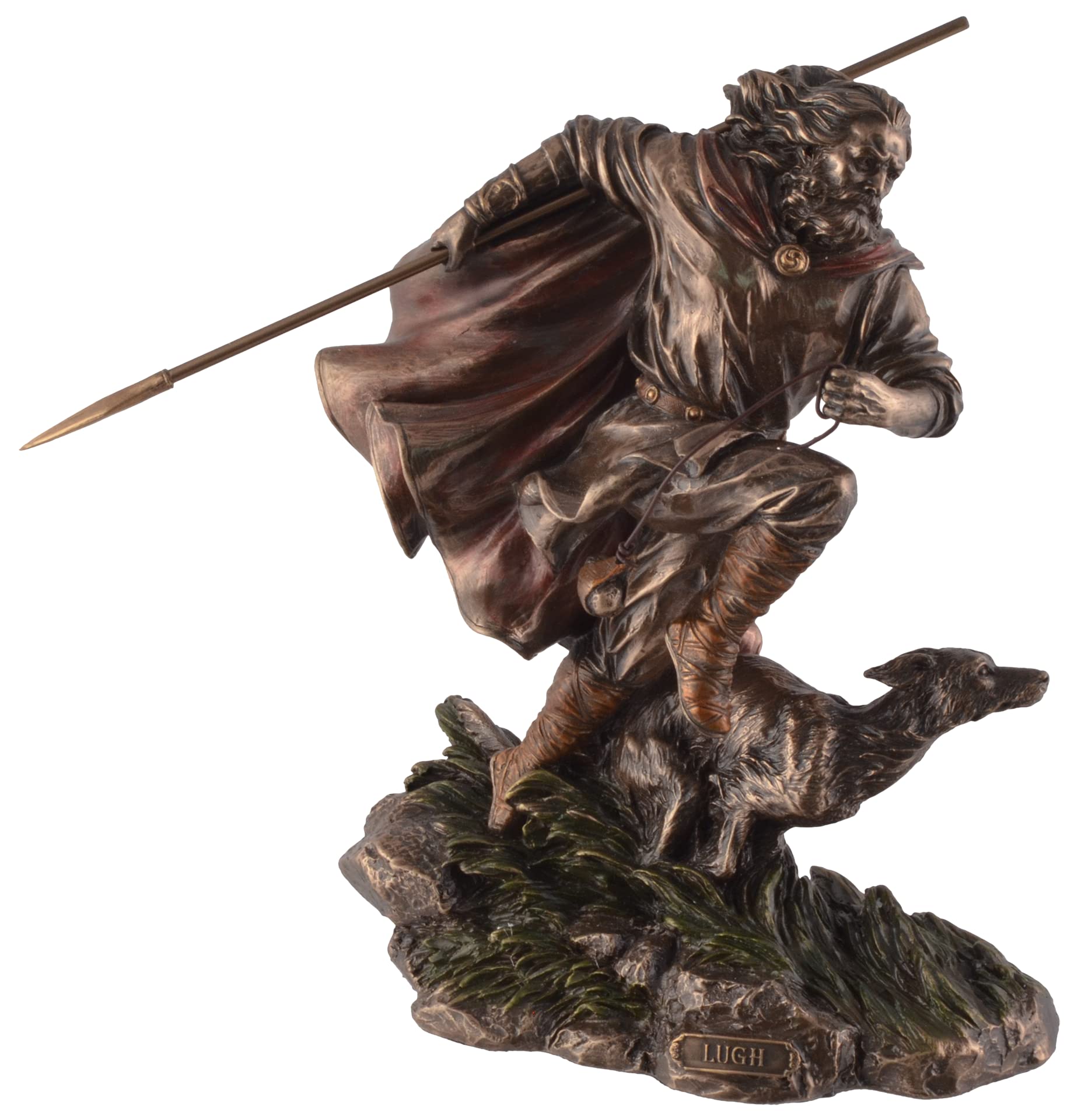 Lugh Celtic God of the Sun and the Storms - Bronzed with Speer by Veronese