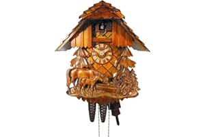 August Schwer Cuckoo Clock Relif, Horse, Child 1.0457.01.C