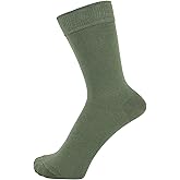 ZAKIRA Finest Combed Cotton Dress Socks in Plain Colours for Men, Women