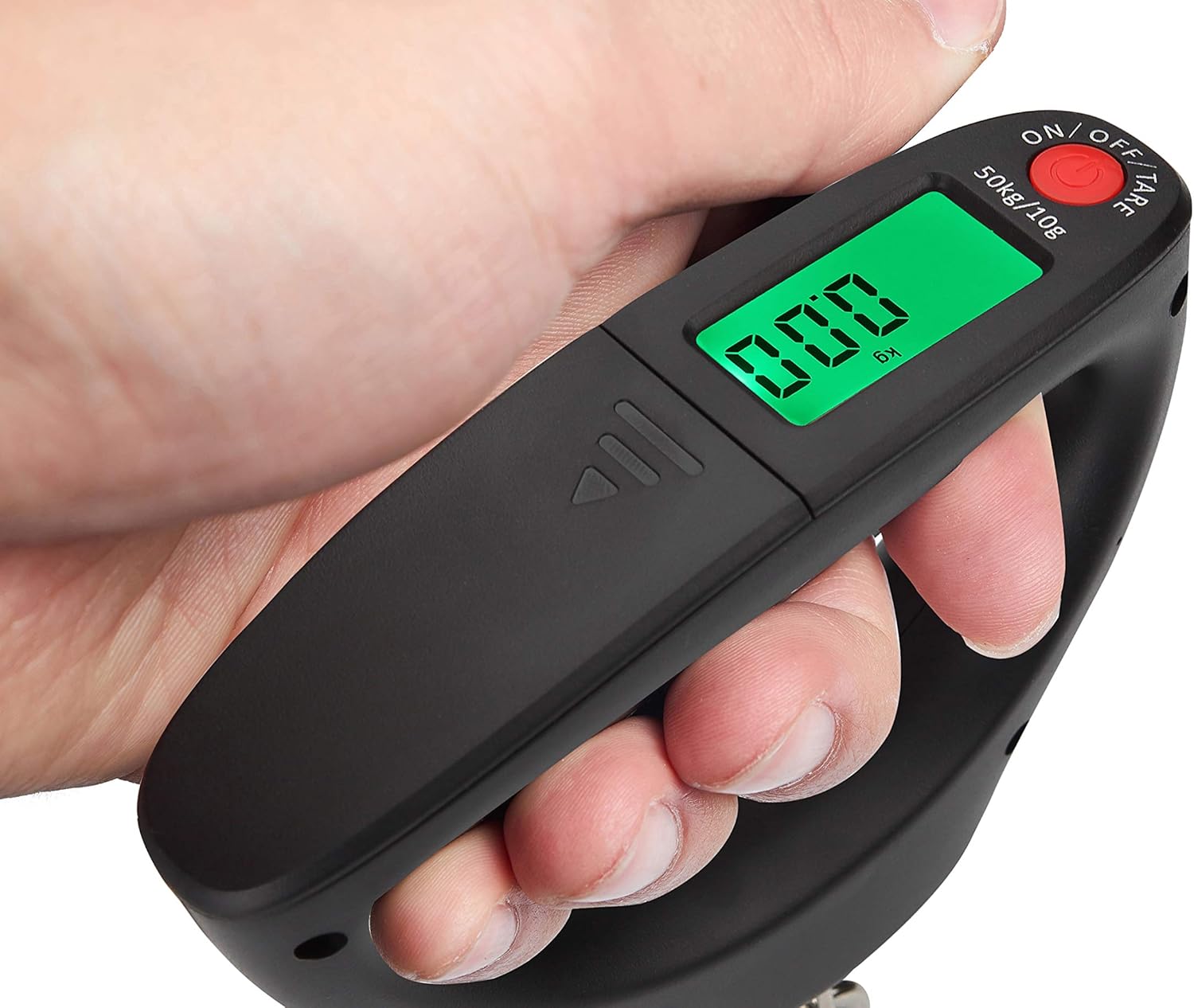 Mougerk 110lb 50kg Portable Digital Hanging Fish Scale Postal Scales, 2 AAA Batteries (Not Included): Sports & Outdoors