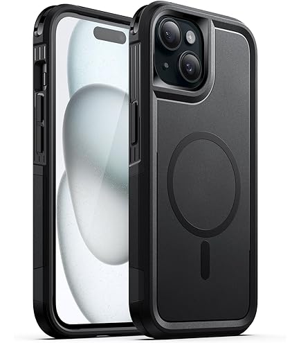 JETech Coque Pour IPhone 15 6,1 Pouces, Protection Robuste Double