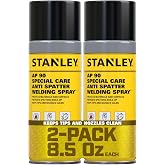 Stanley AP90 Anti Spatter Spray (2x8.5 Oz.) &ndash; Heavy Duty Welding Anti-Spatter for Arc, MIG and TIG Tips, Non-Flammable Silicone-Based Spray for Clean &amp; Safe | 8.5 Oz. 2 Pack