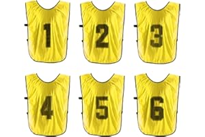 PATIKIL Soccer Training Vest, Team Sports Pinnies Reversible Numbered Soccer Practice Pennies Jerseys Bibs