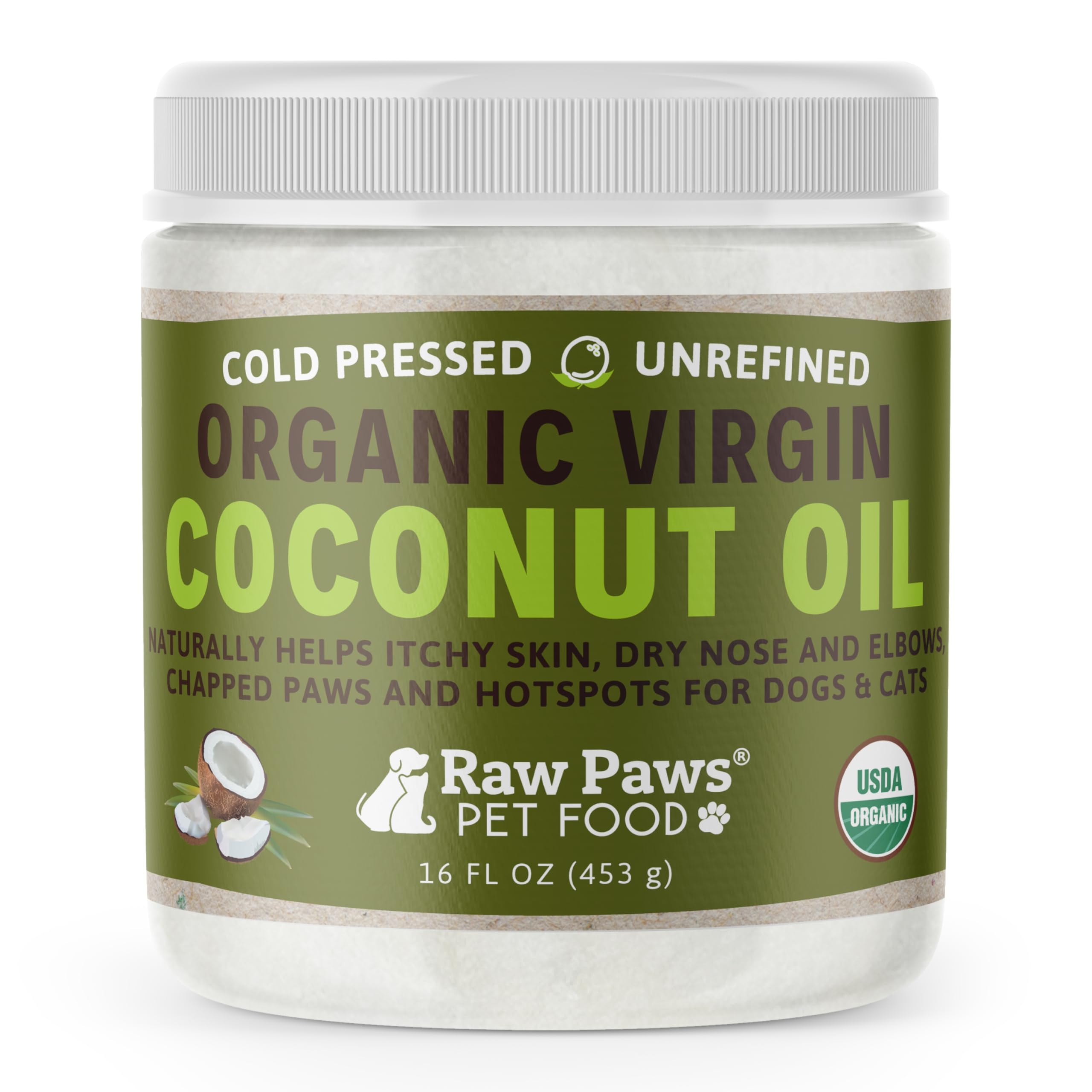Raw Paws Virgin Organic Coconut Oil for Dogs