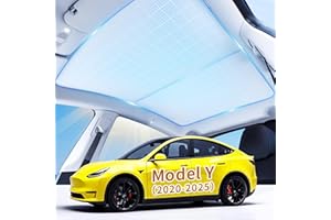 YHJO 2025 Newly Upgraded Sunshade Roof for Tesla Model Y Nano - Molecular Insulation Technology, Blocks UV Rays & Heat, Ideal Tesla Accessory (Gray, Model Y (2020-2024)