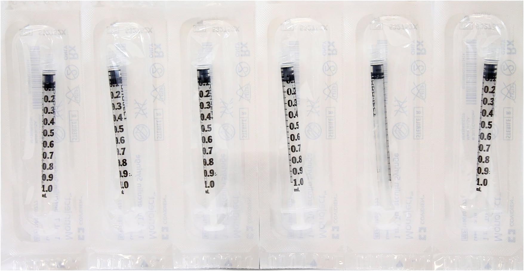 Monoject SoftPack 1mL TB Syringe Only - Without Needle - Leur Lock Tip- Box of 60