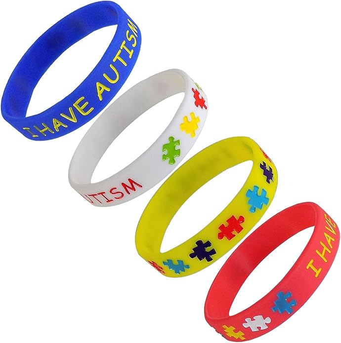 4 Pack I Have Autism Children's Bracelet (Child Size) Amazon.co.uk