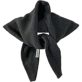 Wendyfull Triangle Scarf for Women Knitted Wool Headscarf Cashmere Feel Y2K Downtown Girl Aesthetic Streetwear Accessories