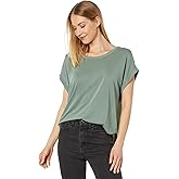 Lucky Brand Womens Short Sleeve Sandwash Dolman Tee