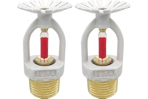 TUNA (2 Pack) UL & CUL Listed Fire Sprinkler Head Pendent Spray 1/2” NPT 155°F (68°C) K=5.6 Pendent Spray K80 Standard Respon