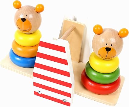 Tooky Toy Fun and Educational Learning Wooden Pull Along Zebra