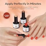 Modelones Gel Nail Polish Set 6 Colors Jelly Nude White Red Soak Off view 7