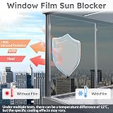rabbitgoo Heat Reflective Window Film Privacy One Way Mirror 75x400cm view 2