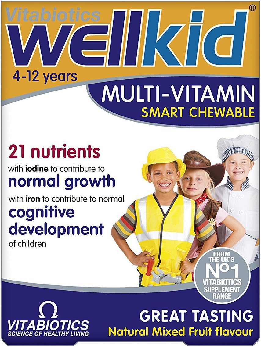 Amazon Com Vitabiotics Wellkid Smart Chewable 30tabs Health Personal Care