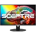 Sceptre New 24-inch Professional Monitor 100Hz 1ms HDMI x2 VGA 100% sRGB Build-in Speakers, Eye Care Machine Black 2024 (E248W-FW100TR)