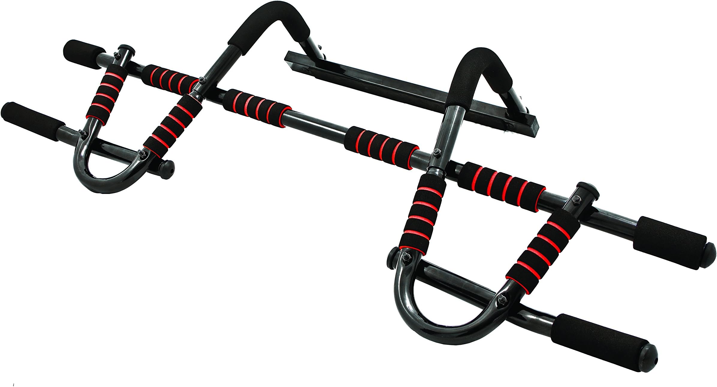 Bruce Lee Unisex Adult Push/Pull-up Exercise Utilty Door Gym – Fitness Adjustable Pull up Bar Doorway Home Workout Rod - Black, 1