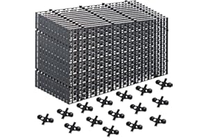 HAIABEI 12Pcs Aquarium Fish Tank Divider Plastic Egg Crate Aquarium Filter Bottom Tray Grid Isolation Board Partition Net Pane Separator for Mixed Breeding Light Diffuser,15Pcs Sucker Clips Suction Cups,Black