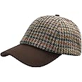 BOTVELA Wool Baseball Cap for Men Adjustable Unstructured Tweed Hat