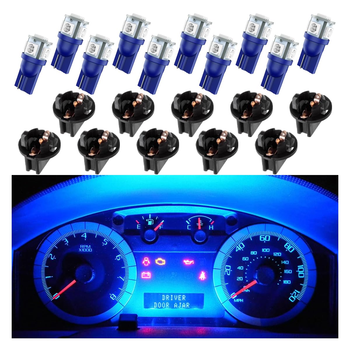 smilfuy 10PCS T10 194 168 LED Light Bulbs, Dash