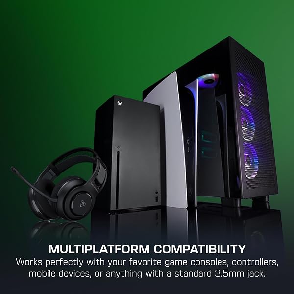 TURTLE BEACH ATLAS 200 WIRED MULTIPLATFORM GAMING HEADSET FOR XBOX, PLAYSTATION, PC W/ 3.5MM WIRED CONNECTION – 50MM NANOCLEAR DRIVERS, FLIP-TO-MUTE MIC, MEMORY FOAM CUSHIONS – BLACK