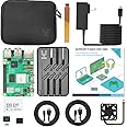 Vilros Complete Starter Kit for Raspberry Pi 5 with Aluminum Passive and Active Cooling Case-Includes Pi 5 Board, Case, Power Supply, 128GB Preloaded SD Card, HDMI Cables & More