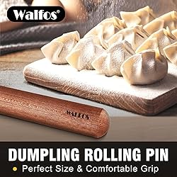 Walfos Mini Rolling Pin - Small Natural Wooden