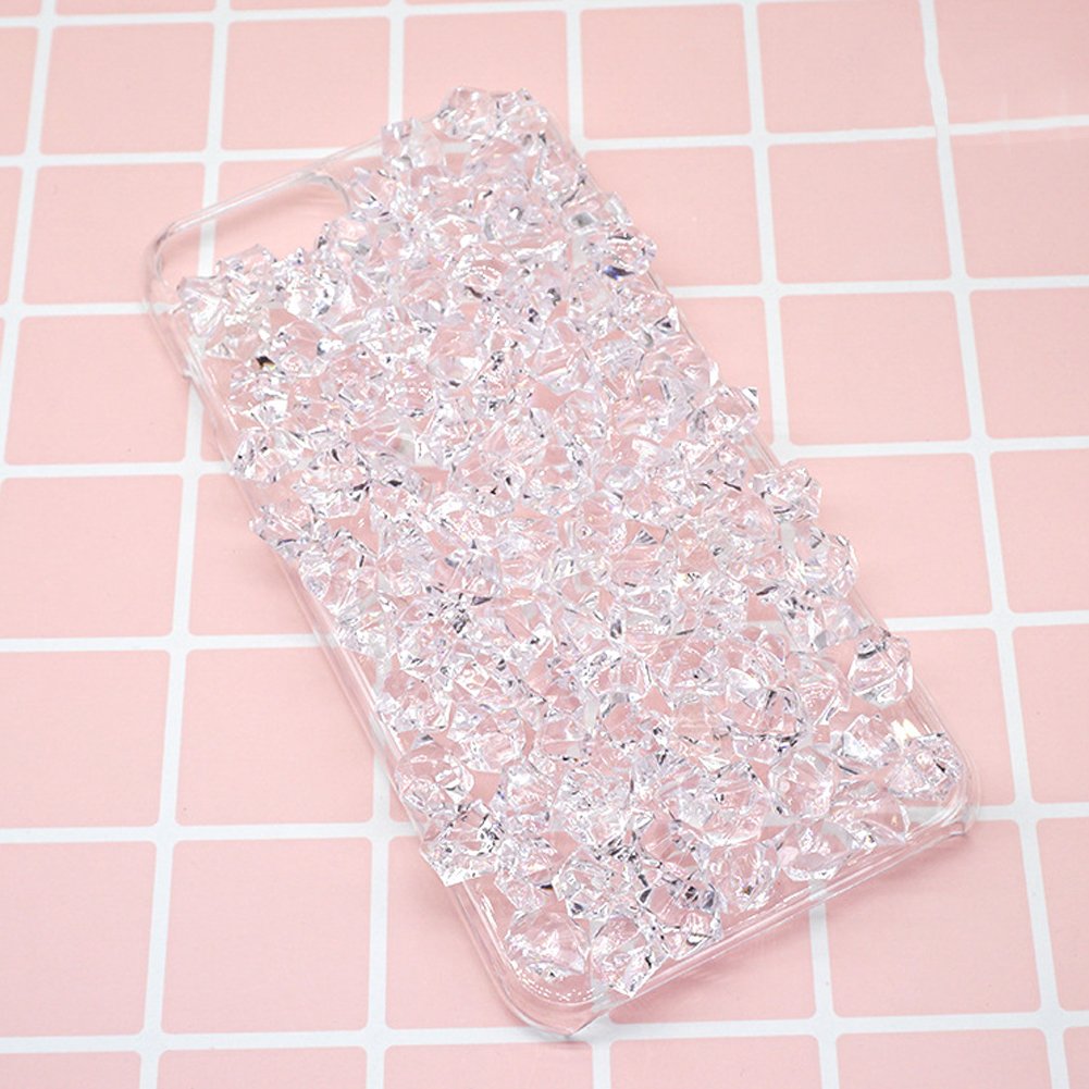 ❤️ DomeStar 150 Pcs Clear Acrylic Ice Cubes Fake Ice Cubes Gems Gemstones Vase Fillers, Clear Ice Rocks