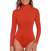 Kindcall Women Long Sleeve Turtleneck Bodysuit Shirts 2025 Fashion Going Out Tops